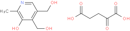 2-oxoglutaric acid, compound with 5-hydroxy-6-methylpyridine-3,4-dimethanol (1:1)