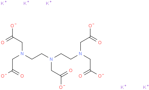 Glycine, N,N-bis(2-(bis(carboxymethyl)amino)ethyl)-, potassium salt (1:5)